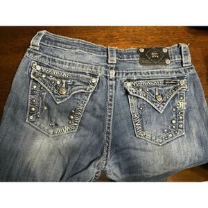 Miss Me Jeans Easy Boot Cut Women 28 Embellished Cowgirl Western Festival Rodeo